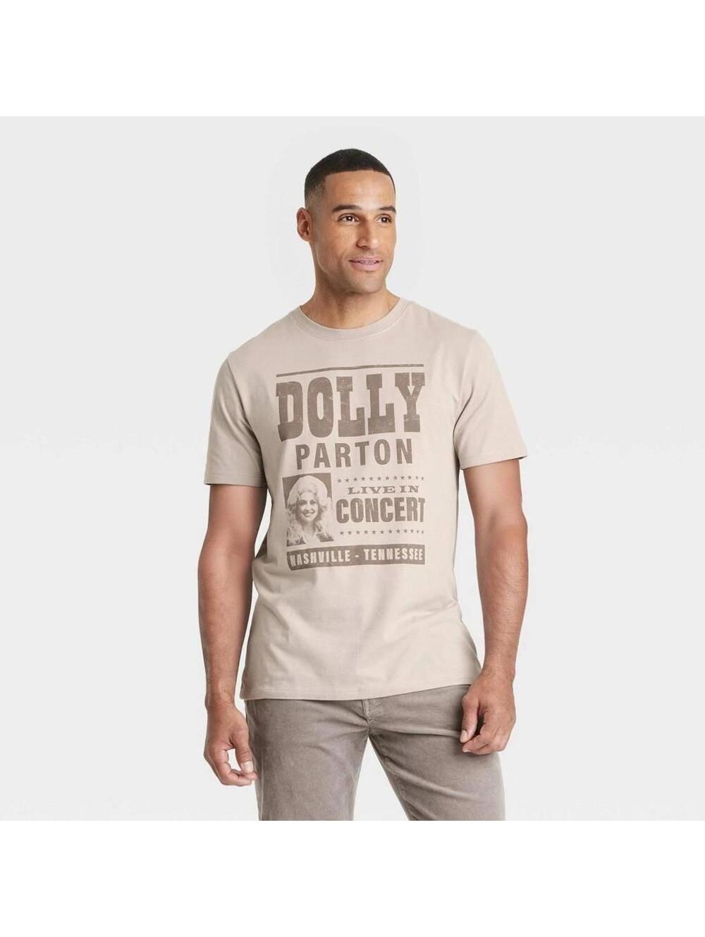 Men's Dolly Parton Short Sleeve Graphic Goodfellow  M: Cotton-Polyester Blend